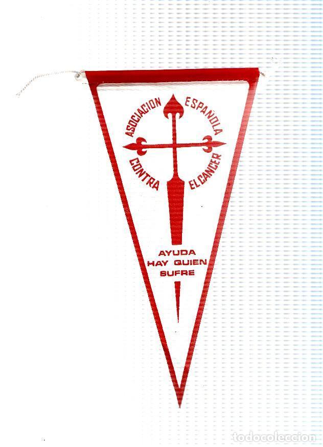 Sammlung von Wimpeln: BANDERIN: AECC - Asociacion Espa&ntilde;ola Contra el Cancer - Banderin Blanco - VARIOS