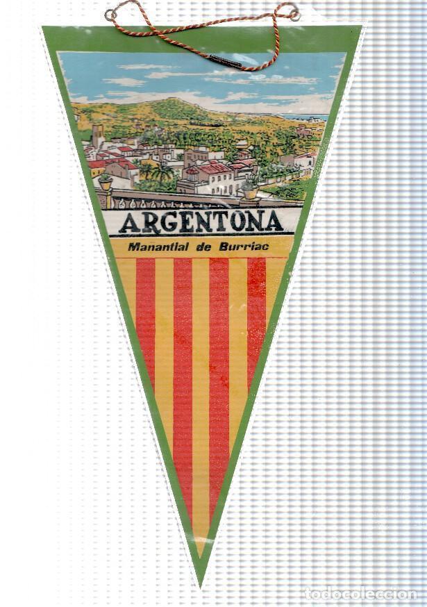 Sammlung von Wimpeln: BANDERIN: ARGENTONA - Ilustracion aerea de Argentona desde el Manantial de Burriac - VARIOS