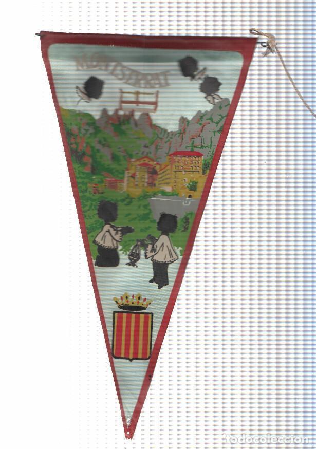 Sammlung von Wimpeln: BANDERIN: MONTSERRAT, Barcelona - Ilustracion de la Basilica y Escolanets de Montserrat - VARIOS