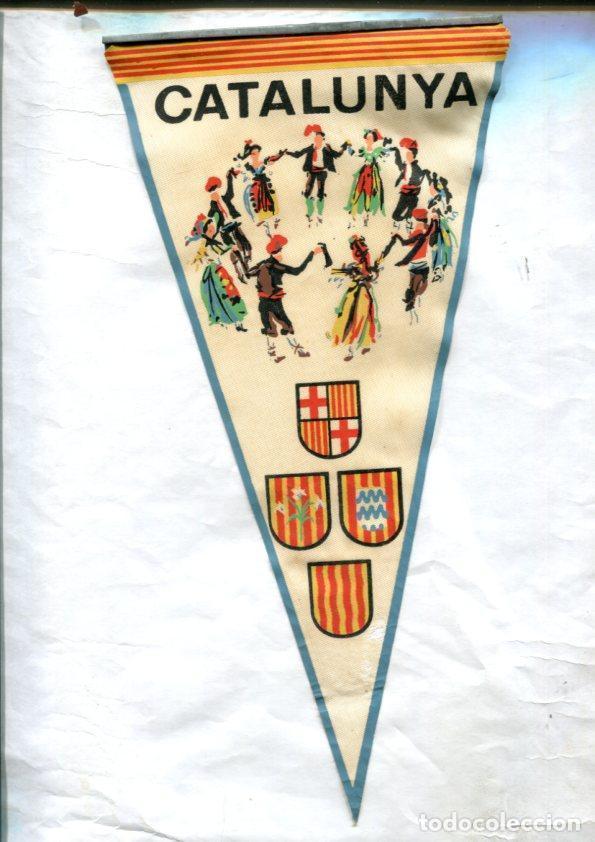 Sammlung von Wimpeln: BANDERIN: Catalunya: La Sardana con escudos de las 4 provincias - VARIOS