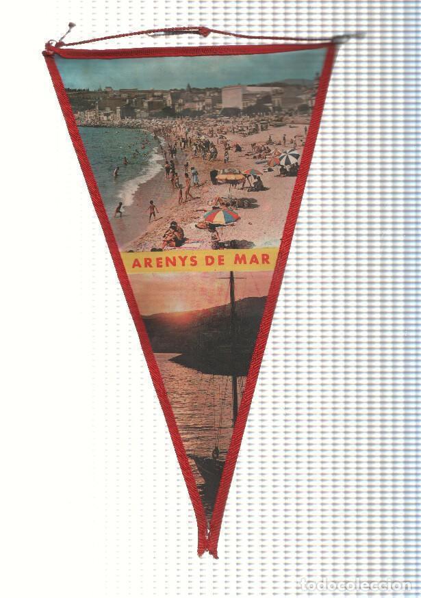 Sammlung von Wimpeln: BANDERIN: ARENYS DE MAR, Barcelona - Vista de la playa de Arenys y atardecer en Arenys de Mar - VARI