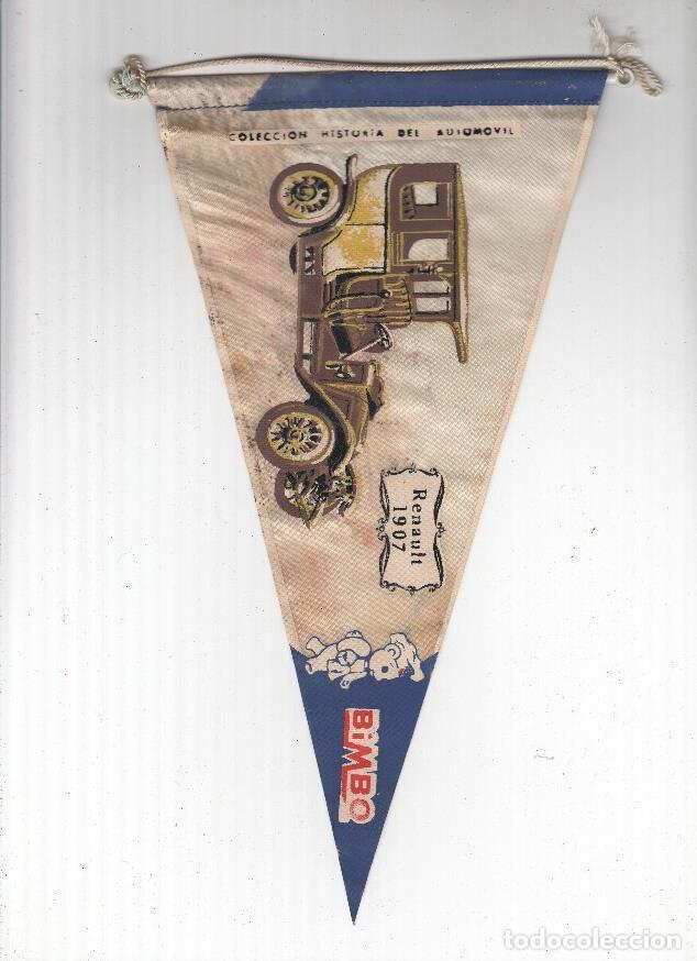 Sammlung von Wimpeln: BANDERIN: Coleccion Historia del Automovil de BIMBO, Numero 2: RENAULT 1907 - VARIOS