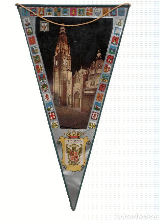 Sammlung von Wimpeln: BANDERIN: TOLEDO - Vista nocturna de la Catedral de Toledo desde la Plaza del Ayuntamiento - Varios