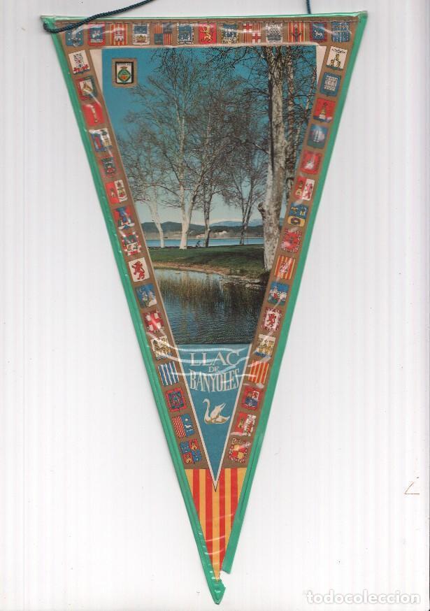 Sammlung von Wimpeln: BANDERIN: BANYOLES, Girona - Imagen del lago de Banyoles - VARIOS