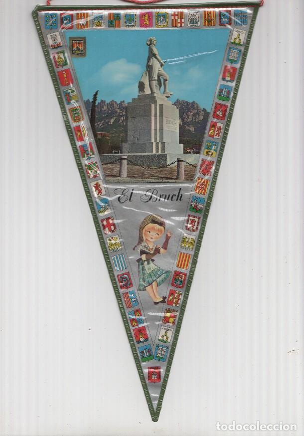 Sammlung von Wimpeln: BANDERIN: EL BRUCH, Barcelona - Imagen de la escultura al Timbaler del Bruch - VARIOS