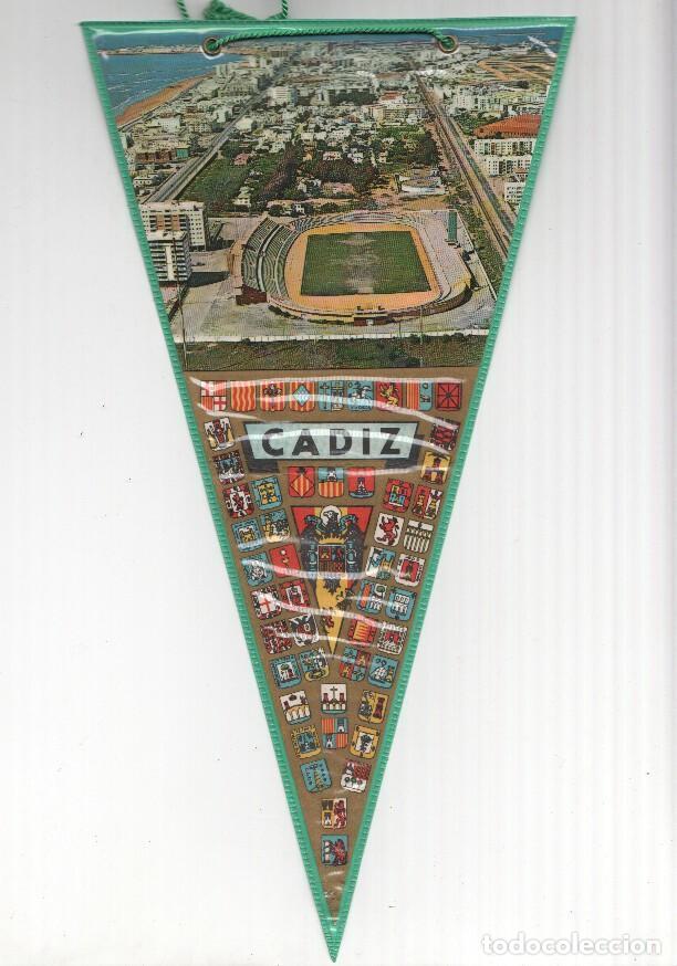 Sammlung von Wimpeln: BANDERIN: CADIZ - Vista aerea del Estado Ramon de Carranza del Cadif C.F - Varios
