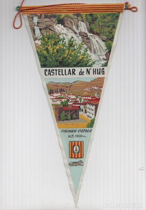 Sammlung von Wimpeln: BANDERIN: CASTELLAR DE N,HUG, Barcelona - Ilustracion de la localidad y fuentes del Llobregat - VAR