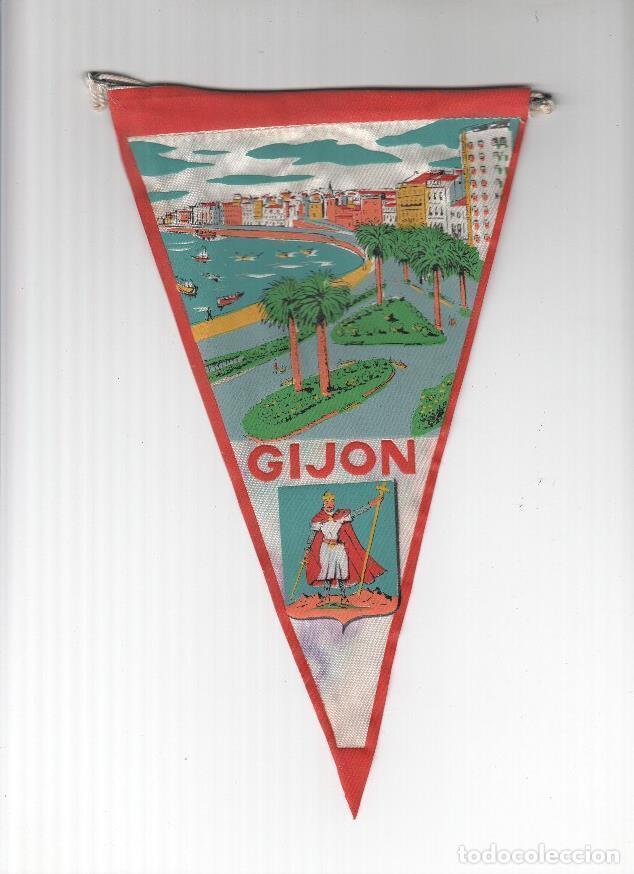 Sammlung von Wimpeln: BANDERIN: GIJON - Escudo y Vista de Gijon - VARIOS