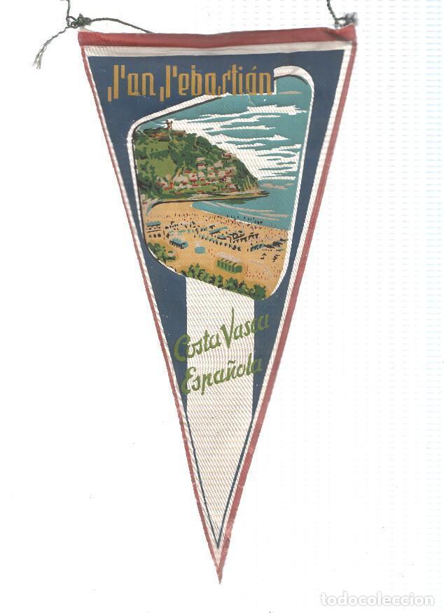 Sammlung von Wimpeln: BANDERIN: COSTA VASCA Espa&ntilde;ola - Ilustracion de playa de la costa Vasca, Se desconoce poblacion - VA