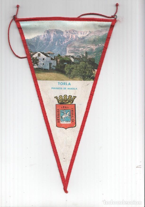 Bandierine di collezione: BANDERIN: TORLA, Huesca - Imagen de la Localidad y escudo de Huesca - VARIOS