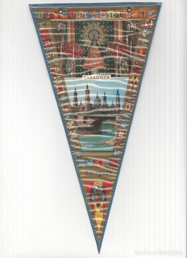 Bandierine di collezione: BANDERIN: ZARAGOZA - Foto de Nuestra Se&ntilde;ora del Pilar y Vista de la Basilica del Pilar - Varios