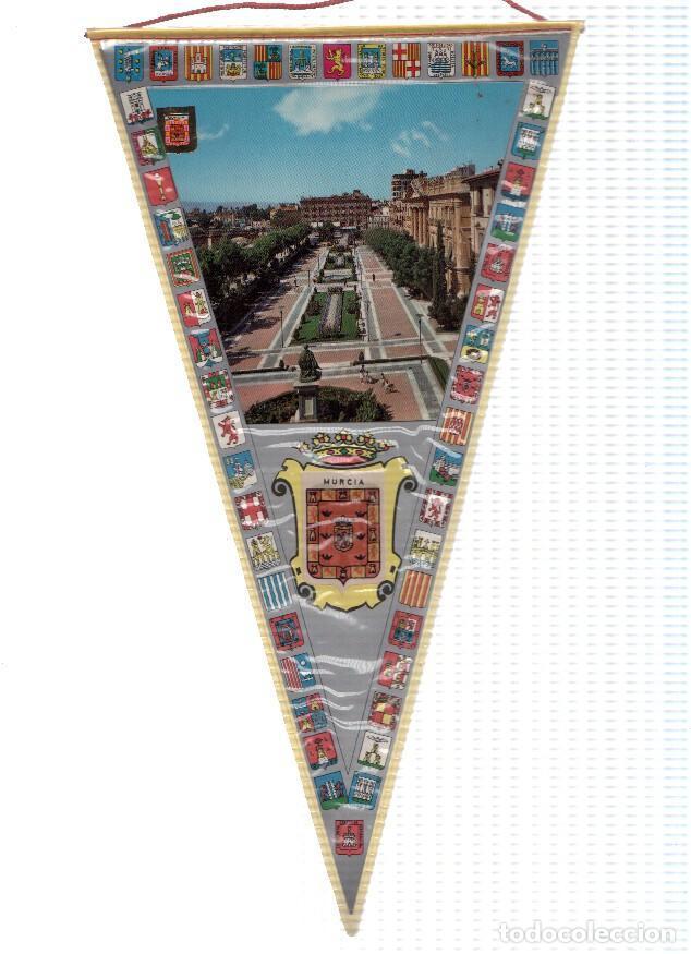 Bandierine di collezione: BANDERIN: MURCIA - Imagen del Ayuntamiento desde la Plaza Martinez Tornel - Varios