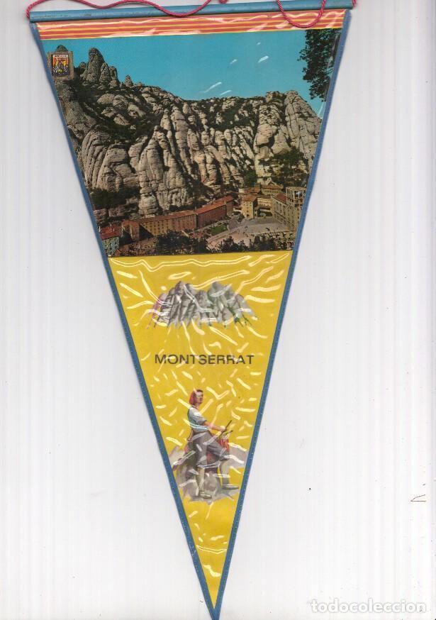 Bandierine di collezione: BANDERIN: MONTSERRAT, Barcelona - Vista de la Abadia de Montserrat e ilustracion del Timbaler del Br