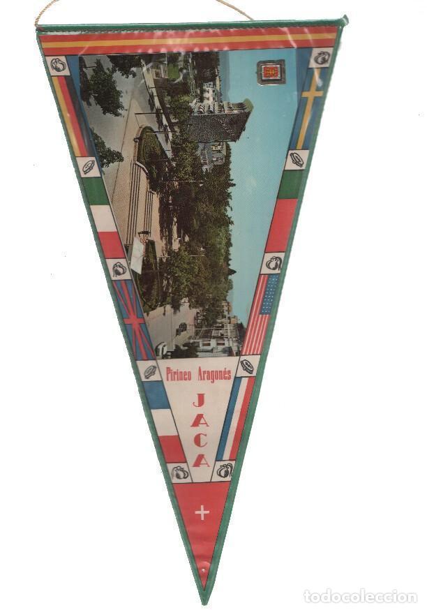 Sammlung von Wimpeln: BANDERIN: JACA - Vista de Plaza y Gran Hotel de Jaca - Varios