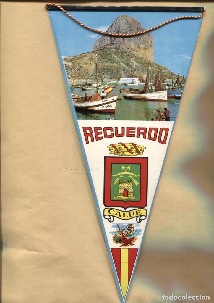 Collection pennants: Banderin: Calpe y Mapa Costa BLanca -