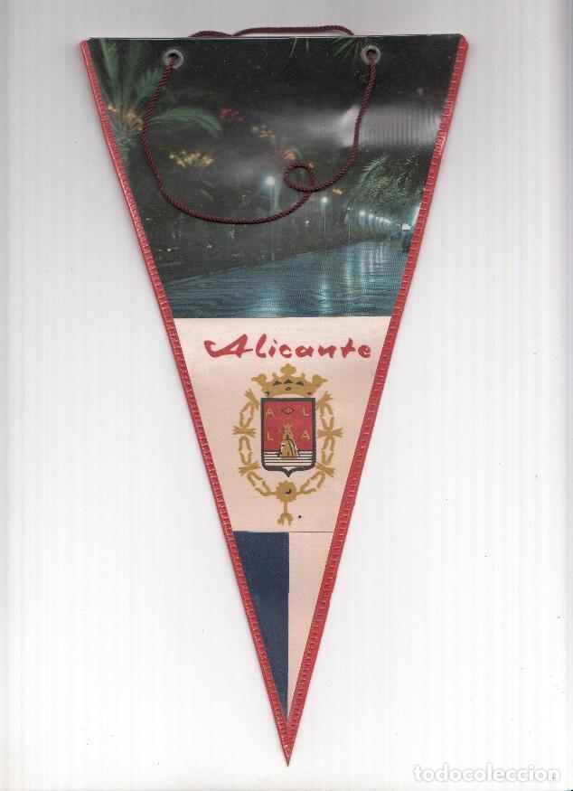 Collection pennants: BANDERIN: ALICANTE - Imagen Nocturna de Pase de Alicante y escudo - Varios