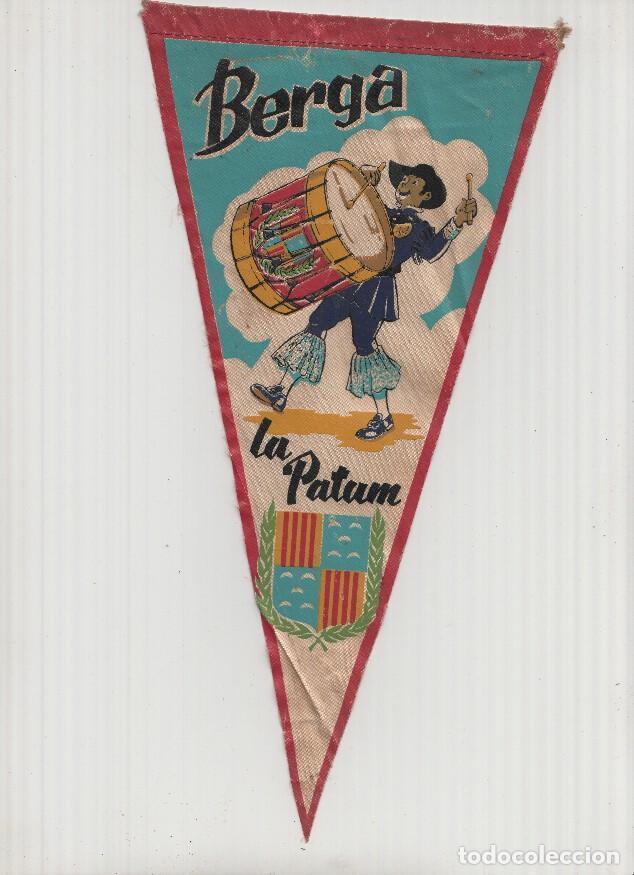 Collection pennants: Banderin: BERGA, Barcelona - Ilustracion de TIMBALER de LA PATUM de Berga y escudo de la localidad -