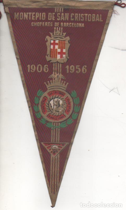 Collection pennants: Banderin E00142: Banderin Montepio de San Cristobal, choferes de Barcelona 1906/1956