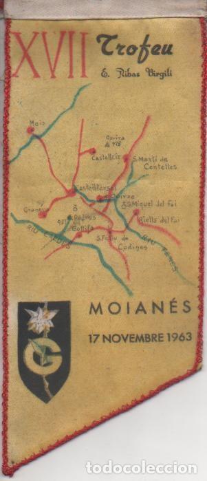 Sammlung von Wimpeln: Banderin E00417: Banderin rectangular XVII Trofeu E.Ribs Virgili, Moianes 17 Novembre 1963