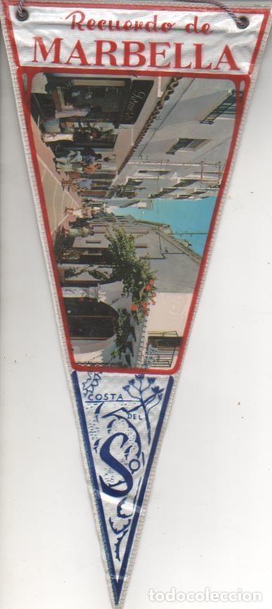 Fanions de collection: Banderin E00453: Banderin Recuerdo de Marbella. Costa del Sol