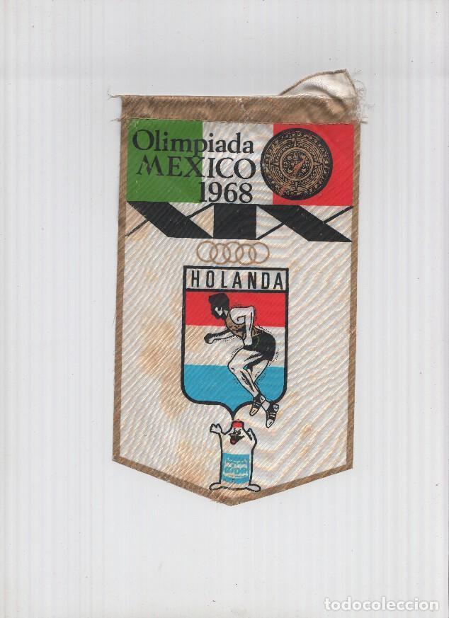 Fanions de collection: Banderin Olimpiada Mexico 1968 : Holanda (Editor detergentes Gior)