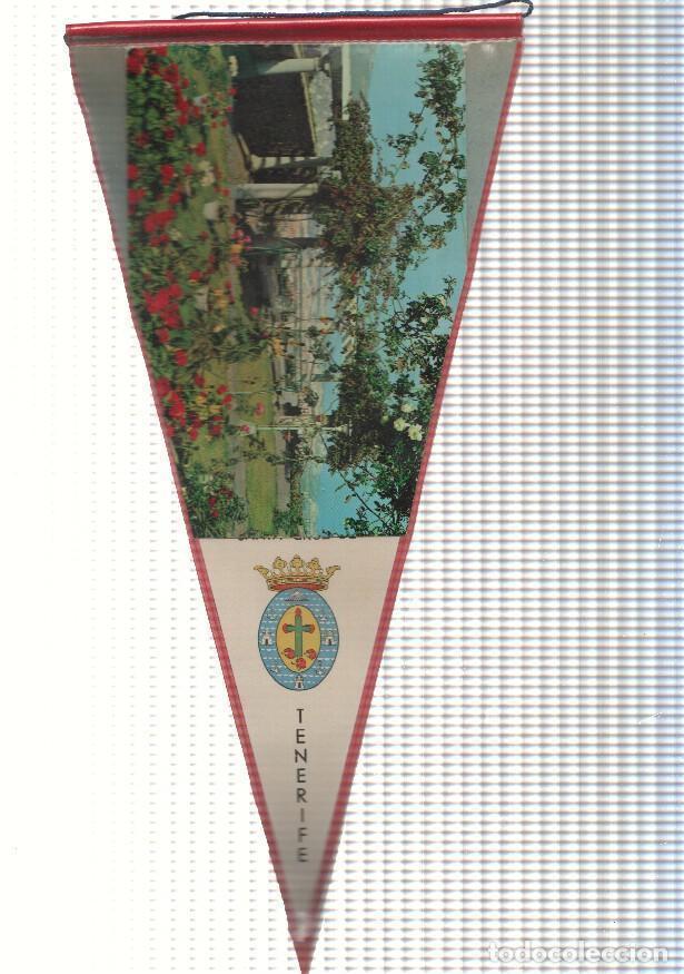 Fanions de collection: BANDERIN: TENERIFE - Imagen del Jardin Botanico de Tenerife y escudo - VARIOS