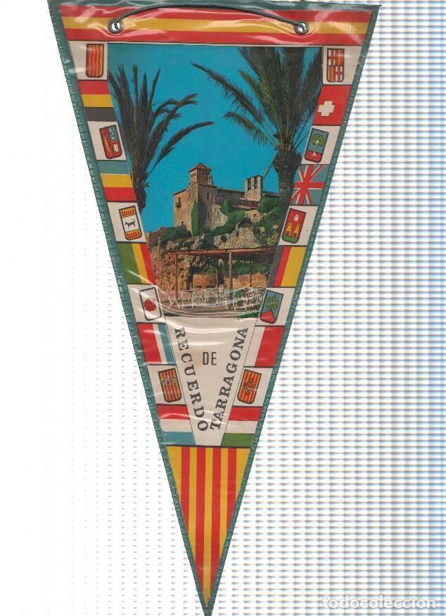 Fanions de collection: Banderin: TARRAGONA - Imagen de Chiringuito e Iglesia de Tarragona - Varios
