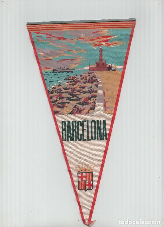 Fanions de collection: Banderin: BARCELONA- Ilustracion del antiguo Faro de Barcelona: LA FAROLA DEL PUERTO - VARIOS