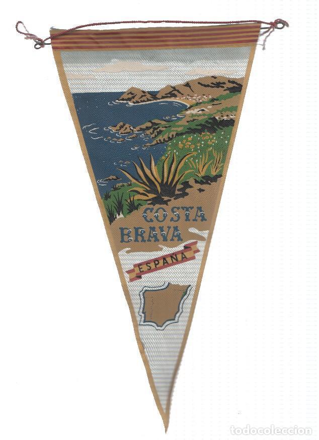 Fanions de collection: BANDERIN: COSTA BRAVA - Ilustracion de la costa brava. Souvenir generico - VARIOS