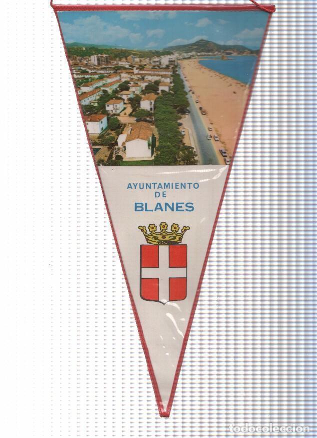 Fanions de collection: BANDERIN: BLANES - Imagen Aerea de Blanes y escudo (Numero 03) - Varios