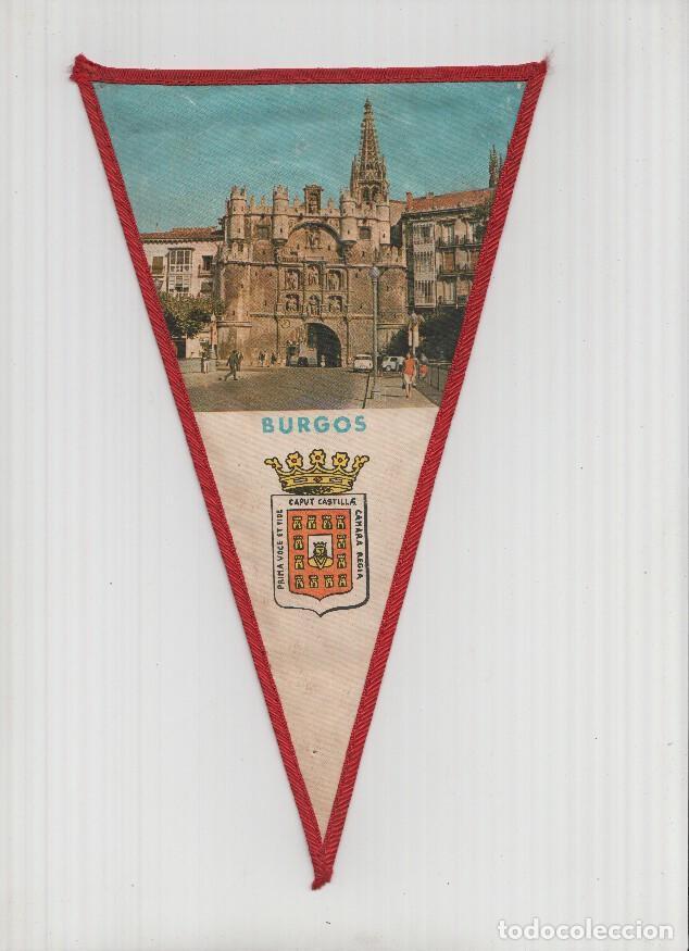 Fanions de collection: Banderin: BURGOS - Imagen de la Puerta de Santa Maria y escudo de la localidad - VARIOS