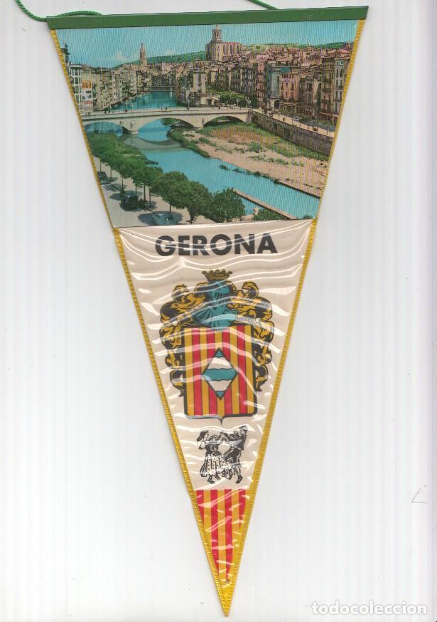 Sammlung von Wimpeln: BANDERIN: GIRONA, Girona - Imagen aerea y escudo de la localidad - VARIOS
