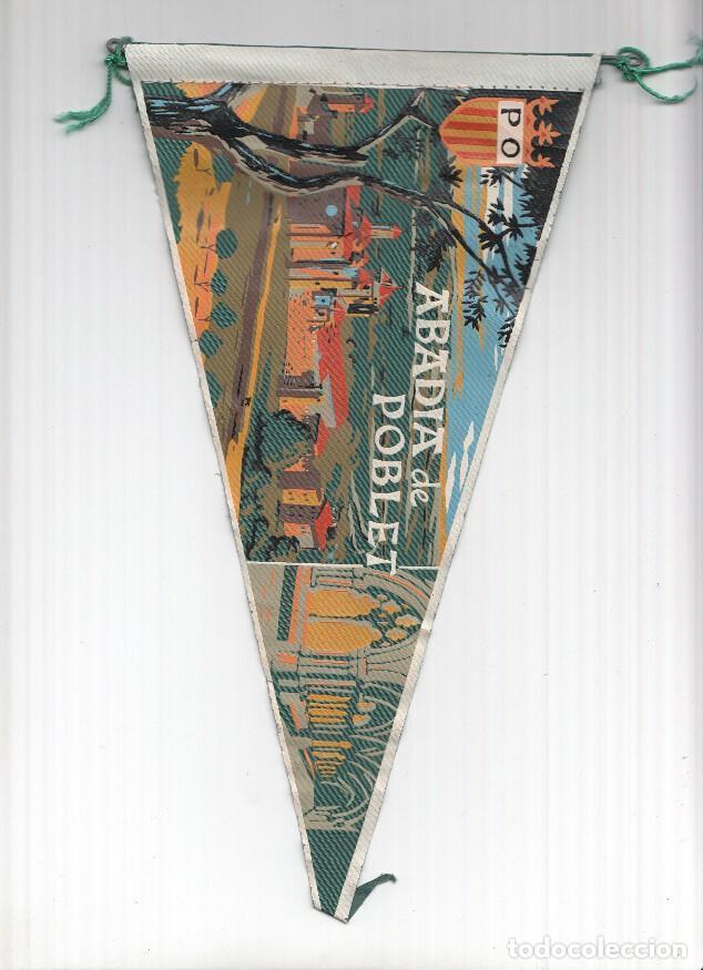 Collection pennants: BANDERIN: POBLET (Tarragona) - Ilustracion horizontal de la Abadia Monestir de POBLET - VARIOS