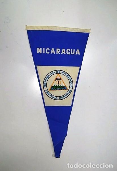 Collection pennants: BANDERIN: NICARAGUA: Colores de la Bandera y Escudo - VARIOS