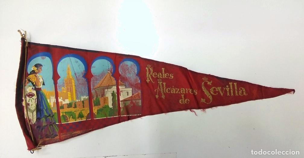 Collection pennants: Banderin: SEVILLA - Ilustracion de los Reales ALCAZARES de SEVILLA - Varios