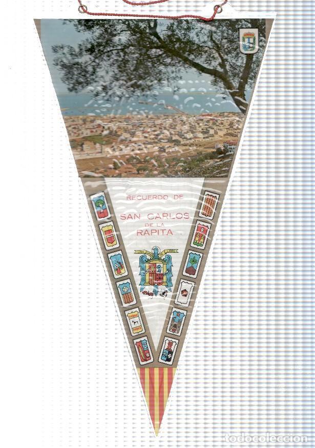 Collection pennants: BANDERIN: SAN CARLOS DE LA RAPITA - Vista aerea desde la monta&ntilde;a de la localidad - VARIOS