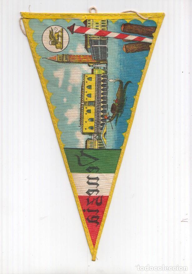 Collection pennants: BANDERIN: VENEZIA, Italia - Ilustracion de Canal, Gondola y TORRE DE SAN MARCOS - VARIOS