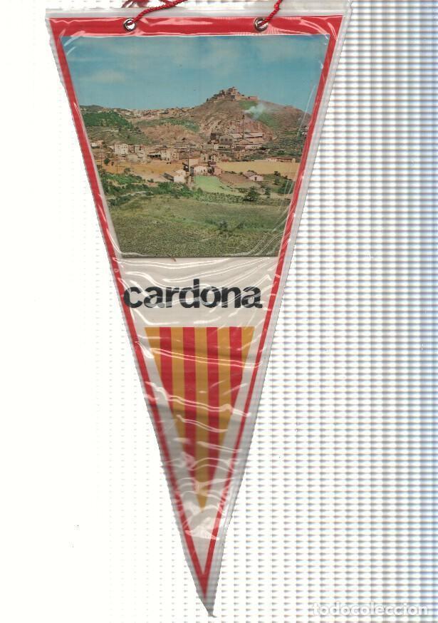 Collection pennants: BANDERIN: CARDONA, Barcelona - Imagen lejana de la localidad y el Castillo de Cardona - VARIOS