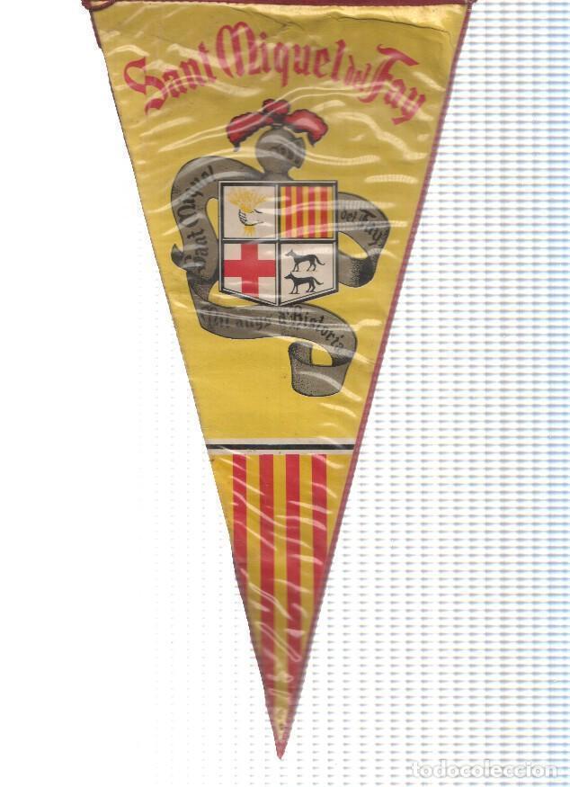 Collection pennants: Banderin: SANT MIQUEL DEL FAY, Barcelona - Ilustracion del escudo de la localidad - Varios