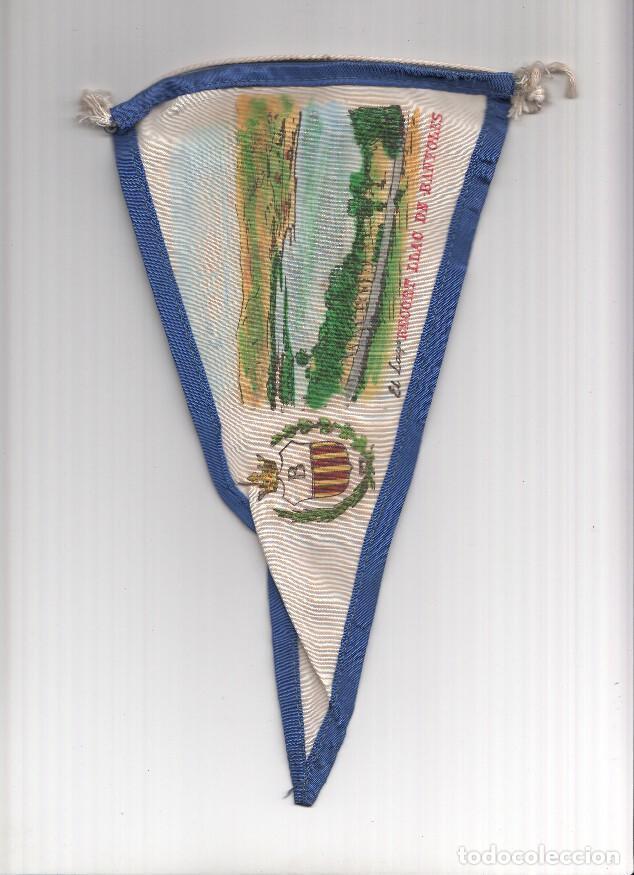 Fanions de collection: BANDERIN: BANYOLES - Ilustracion de dos Vista del Lago de Banyoles. (Ambas caras) - Varios
