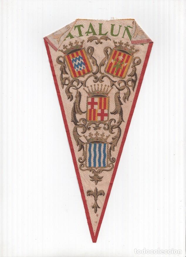 Collection pennants: BANDERIN: CATALUNYA - Ilustracion de los escudos de las Provincias de Barcelona, Tarragona, Lleida y