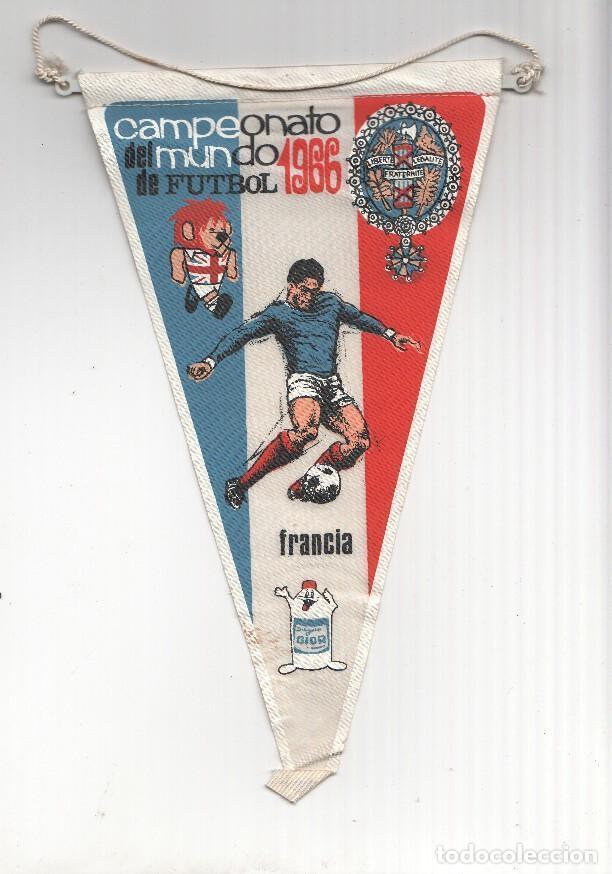 Fanions de collection: BANDERIN: MUNDIAL DE INGLATERRA 1966 - Seleccion de FRANCIA (Promocional de GIOR) - VARIOS