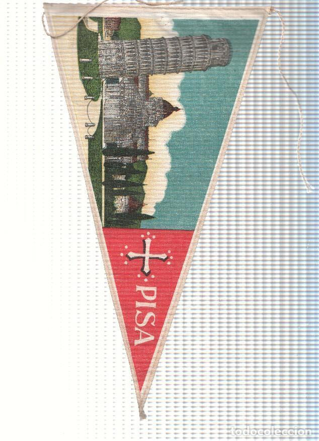 Fanions de collection: BANDERIN: PISA, Italia - Ilustracion de la Torre de Pisa y Catedral (DOS CARAS) - VARIOS