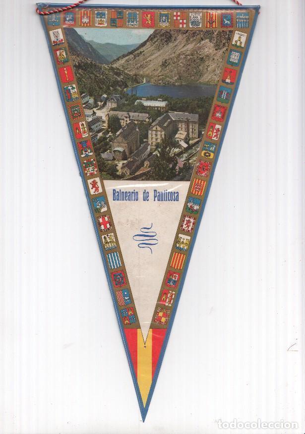 Fanions de collection: BANDERIN: PANTICOSA, Huesca - Vista del Balneario de Panticosa - VARIOS