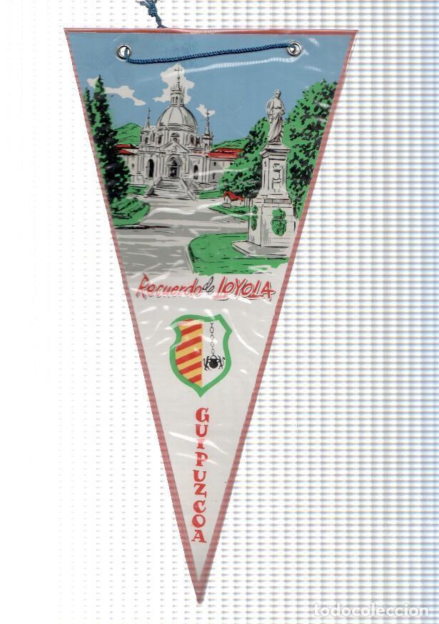 Fanions de collection: BANDERIN: LOYOLA - Ilustracion exterior del Santuario de Loyola, con escudo de la localidad - VARIOS