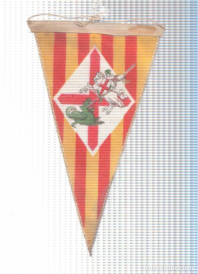 Fanions de collection: BANDERIN: SENYERA y SANT JORDI - Ilustracion de Sant Jordi y el Dragon sobre Senyera - VARIOS