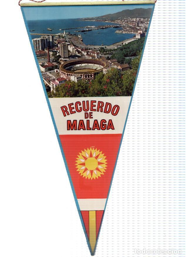 Collection pennants: BANDERIN: MALAGA - Plaza de toros de Malaga y Estatua del Cenachero - Varios
