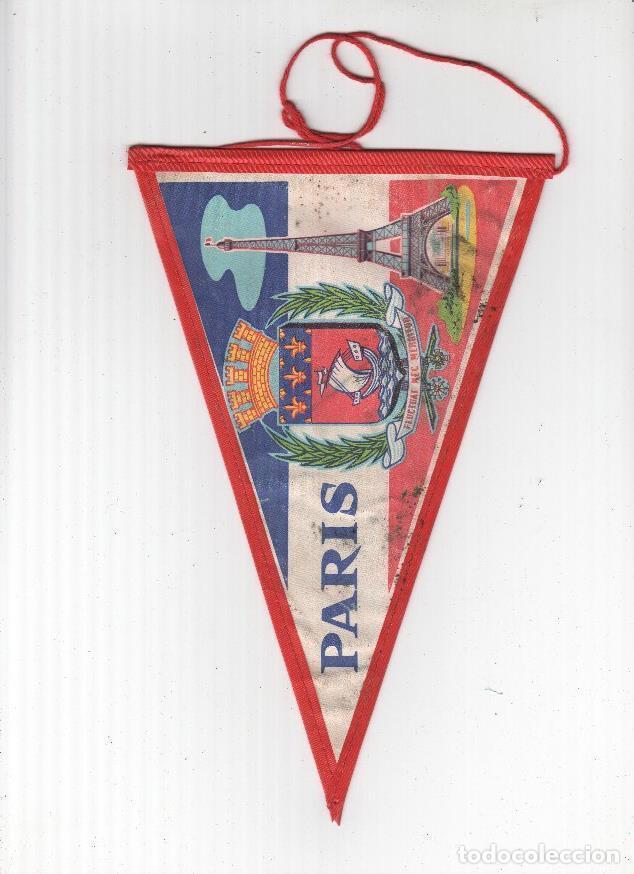 Collection pennants: BANDERIN: PARIS - Escudo y Torre Eiffel - VARIOS