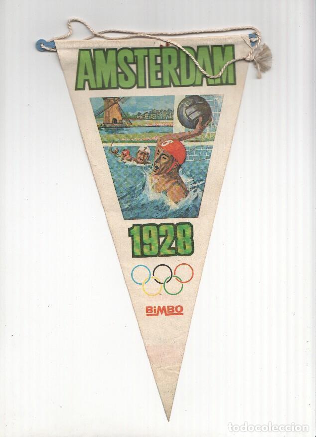 Collection pennants: BANDERIN: AMSTERDAM 1928 BIMBO - Ficha de Helena Konopacka en trasera. - Nueva Inea