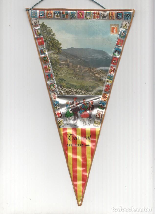 Collection pennants: BANDERIN: TUIXENT, Lleida -Vista Aerea del Pueblo de Tuixent. - Varios